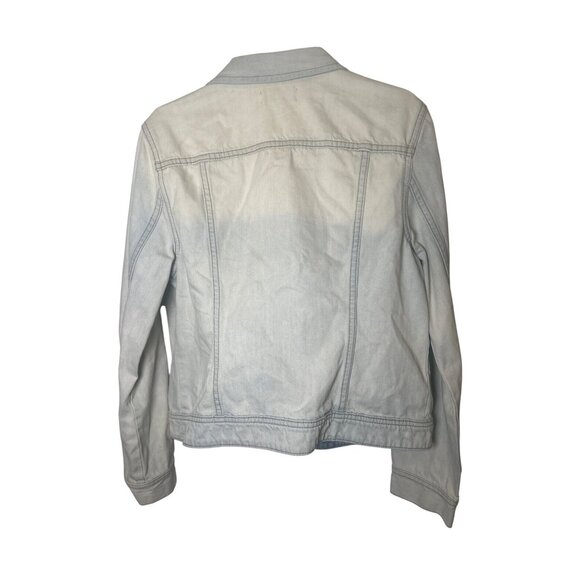 Halogen Bleached-Out Wash Denim Jacket, Size: MP - Picture 5 of 11